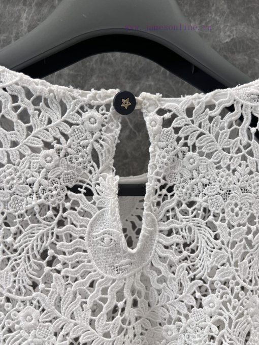 ZT60361 Dior 25Ss Spring/Summer New Sun Goddess Series Water Soluble Flower Short Top | Produce ogitj6e1 - Image 7