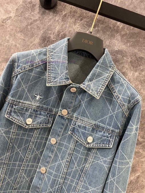 ZW60368 Dior 25Ss Early Spring New Tengge Pattern Denim Jacket | YB Developed Diamond Pattern P 6babkzwt - Image 5