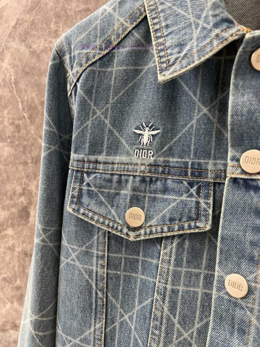 ZW60368 Dior 25Ss Early Spring New Tengge Pattern Denim Jacket | YB Developed Diamond Pattern P 6babkzwt - Image 7