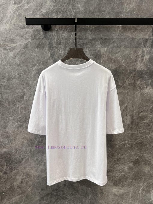 ZT60370 VivieneWestwoo * 25Ss Early Spring New Saturn Mosaic Printed Round Neck Loose Short Sle 3bl8xtl4 - Image 3