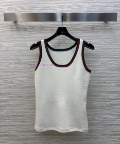 CT75856 Gucci 25 Spring/Summer New Collection Classic Red And Green Edge Decorative Knitted Tan 9xhu1y38