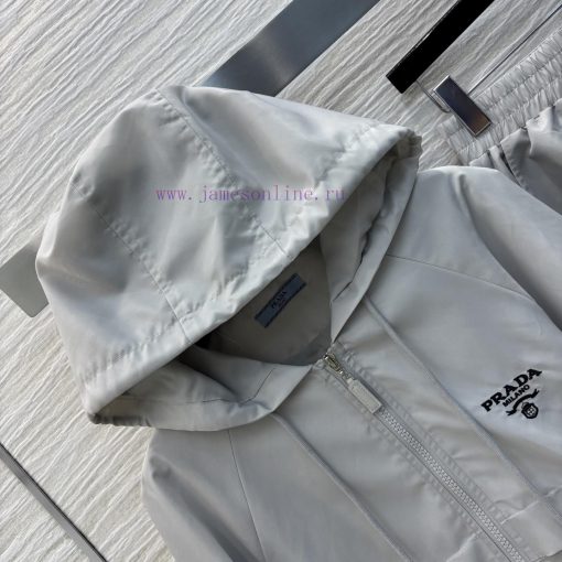 CT75866 Prada 25 Early Spring New Collection Popular Nylon Casual Suit Hooded Shoulder Jacket+h yednqkuk - Image 3