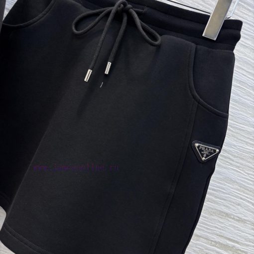 CT75867 Prada 25 Early Spring New Collection Triangle Logo Hoodie Set Hooded Zipper Coat+High W 48m5vjam - Image 6