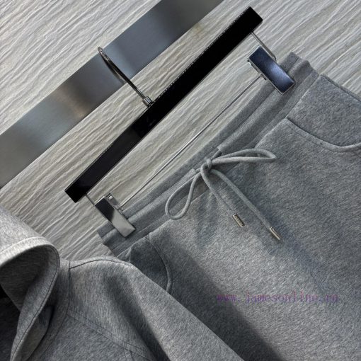 CT75867 Prada 25 Early Spring New Collection Triangle Logo Hoodie Set Hooded Zipper Coat+High W txcaxz6r - Image 4