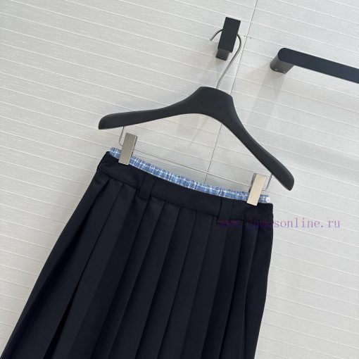 Hot Selling Recommendation BB75871 Mi * Early Spring New Product Youth Girl Style Blue Grid Dou uo6romkb - Image 3