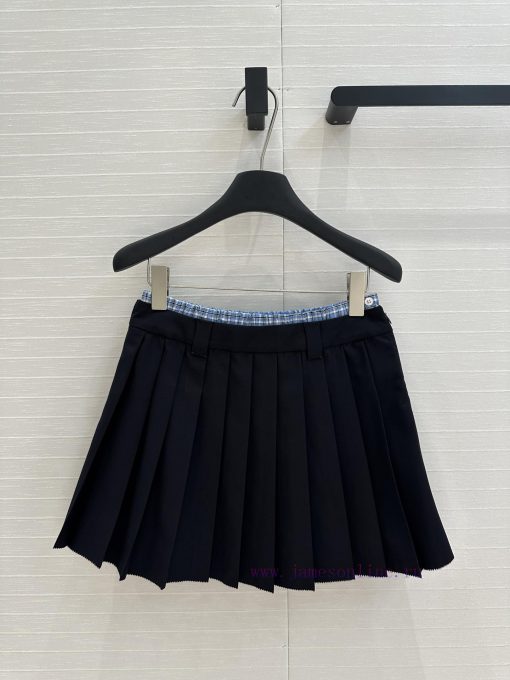 Hot Selling Recommendation BB75872 Mi * Early Spring New Product Youth Girl's Style Blue Grid D n4w5cbgz - Image 2