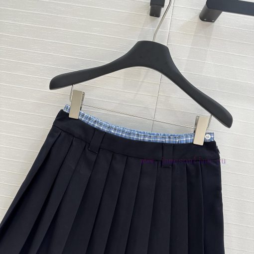 Hot Selling Recommendation BB75872 Mi * Early Spring New Product Youth Girl's Style Blue Grid D n4w5cbgz - Image 3