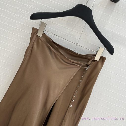 High End BB75875 Ac * Early Spring New Product Metal Buckle Ribbon Half Skirt Imported Acetic A bllmruyv - Image 3