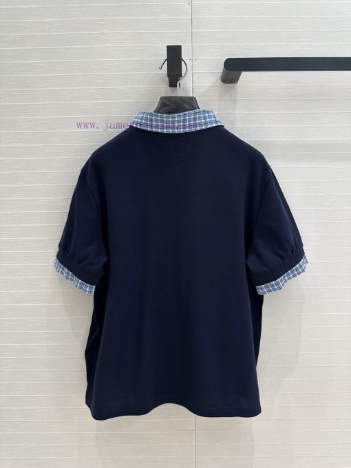 Hot Selling Recommendation: BT75873 Miu Miu Outfit With Contrasting Blue Grid Lapel Design Posi qrneqz06 - Image 10