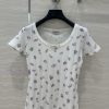 Top Selling Recommendation: AT73157 Coco Chanel Sheer Cotton Top A Must-have White Rich And Bea fc2968cv
