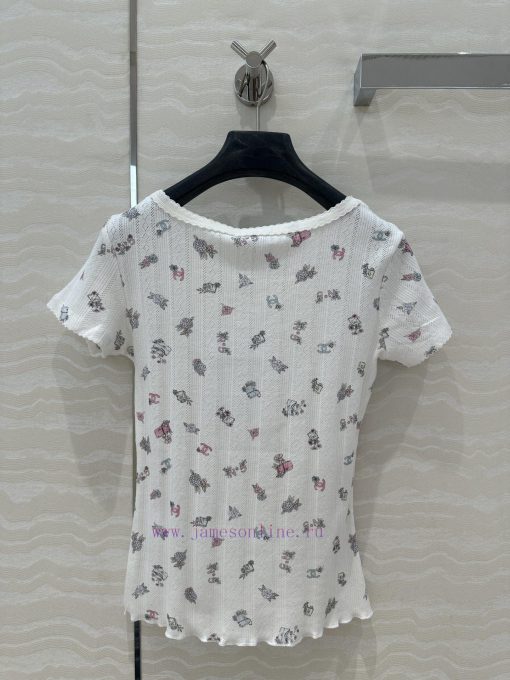 Top Selling Recommendation: AT73157 Coco Chanel Sheer Cotton Top A Must-have White Rich And Bea fc2968cv - Image 10