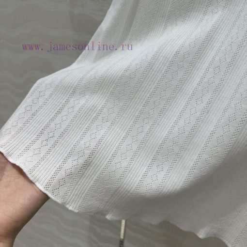 Top Selling Recommendation: AT73158 Coco Chanel Sheer Cotton Top A Must-have Item For White Wea g8109z0r - Image 8