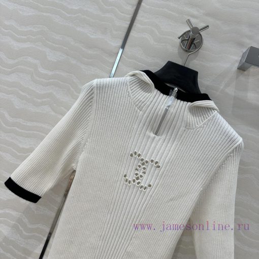 ️ High End AT73983 CC 24N Coco Chanel 25 Early Spring New Product Hooded Design Slim Fit Mid Sl jcqa1z91 - Image 3