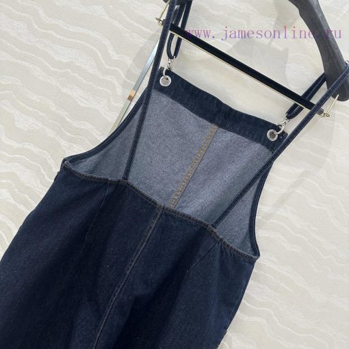 Recommended AK75337 CC Original Blue Strap Jumpsuit With Double C Embroidered Pocket Design Adv dub9y2lq - Image 9