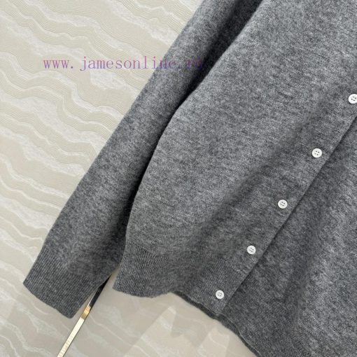 Hot Selling Recommendation: AT73701 Miu Miu Girls' Wear Cashmere Polo Collar Small Cardigan Imp 499j7xg0 - Image 7