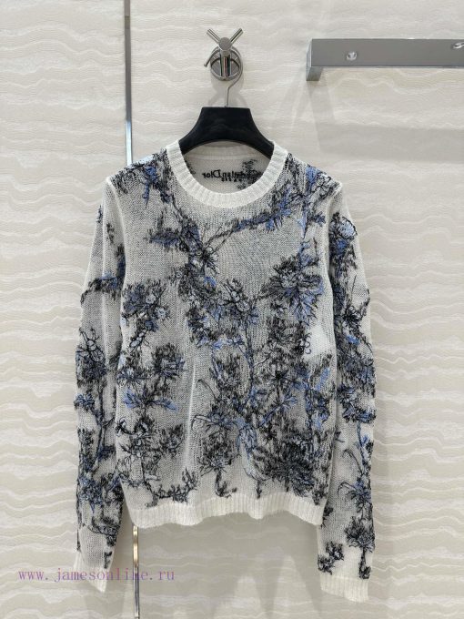 AT73671 Miss D Ceiling High-end Mulberry Silk Mohair Knitted Sweater With Super Heavy Craftsman lweixwm4 - Image 2