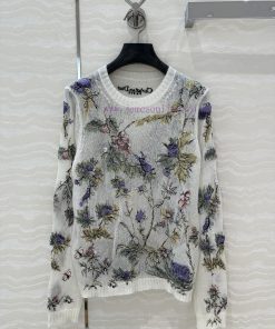 AT73028 Miss D Ceiling High-end Mulberry Silk Mohair Knitted Sweater With Super Heavy Craftsman xaj6tu2z