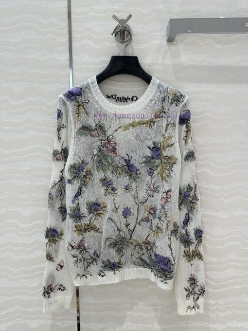 AT73028 Miss D Ceiling High-end Mulberry Silk Mohair Knitted Sweater With Super Heavy Craftsman xaj6tu2z
