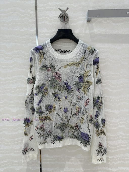 AT73028 Miss D Ceiling High-end Mulberry Silk Mohair Knitted Sweater With Super Heavy Craftsman xaj6tu2z - Image 2