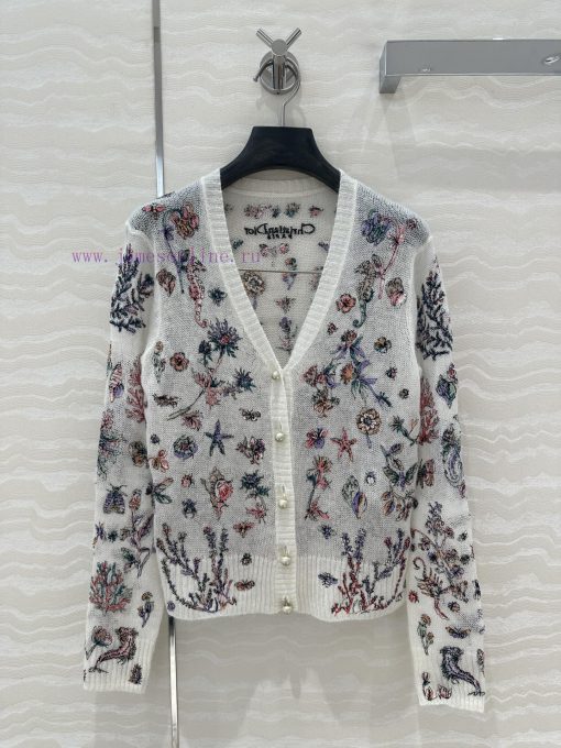 AW73587 Miss D Ceiling Premium Mulberry Hairy V-neck Small Cardigan Super Heavy Craftsmanship P pwcqs4aj