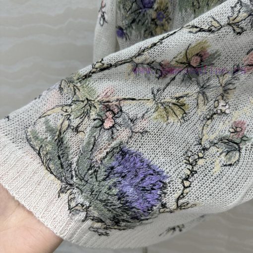AT73028 Miss D Ceiling High-end Mulberry Silk Mohair Knitted Sweater With Super Heavy Craftsman xaj6tu2z - Image 7