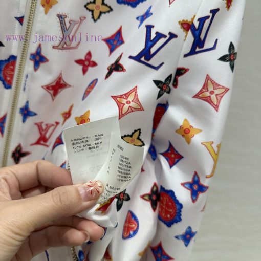AW75878 New Color Scheme For Immortal Appearance: Louis Vuitton MONOGRAM Printed Silk Jacket Do adbq8tmt - Image 9