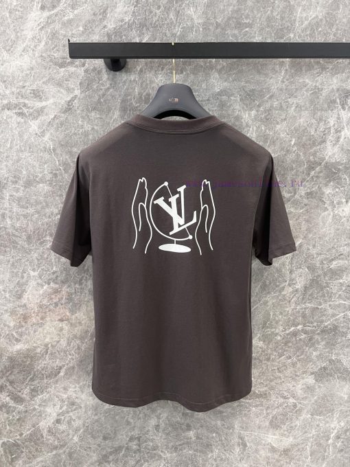 ZT60378 Louis Vuitton 25Ss Early Spring New Compass Printed Round Neck Short Sleeved T-shirt | 9vyc19p9 - Image 3