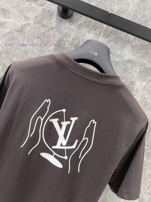 ZT60378 Louis Vuitton 25Ss Early Spring New Compass Printed Round Neck Short Sleeved T-shirt | 9vyc19p9 - Image 5
