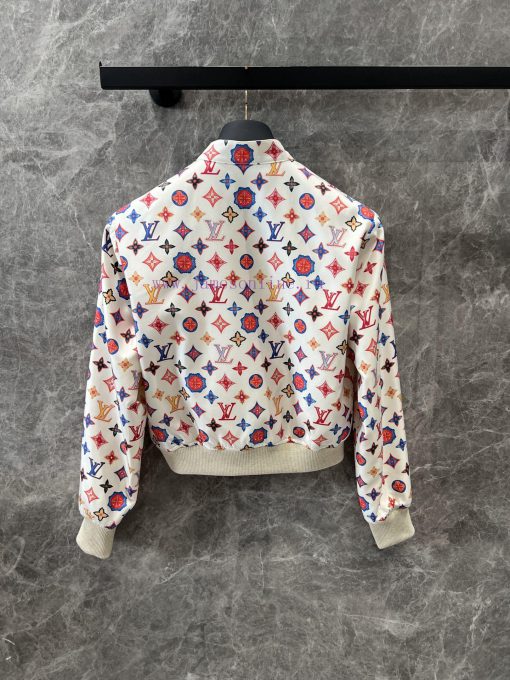 ZW60381 Louis Vuitton 25Ss Early Spring New Double-sided Printed Stand Up Collar Jacket Jacket thyrvn3b - Image 3