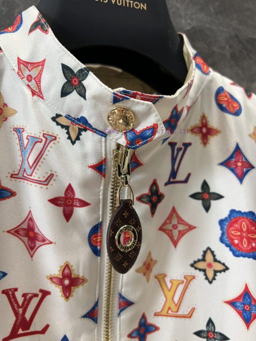 ZW60381 Louis Vuitton 25Ss Early Spring New Double-sided Printed Stand Up Collar Jacket Jacket thyrvn3b - Image 6