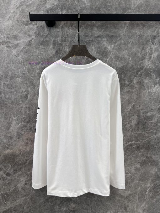 ZT60387 AUBRUI * O 2025ss Spring/Summer New Dairy Farm Printed Long Sleeve T-shirt | Produced A c36wd2ci - Image 3