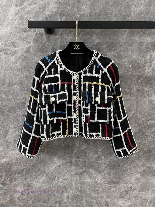 ZW60388 Chanel 25Ss Early Spring New Vacation Series Color Striped Chanel Style Jacket | Yb Dev hwuyk3jo - Image 2