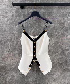 ZT60389 Louis Vuitton 25Ss Early Spring New Color Contrasting Tank Top | Produced Slim Tank Top 0awqis1j
