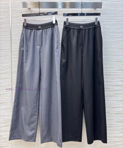 25 Spring/Summer CK75886 Letter Logo Ribbon Splicing Design Casual Pants Fake Two Piece Splicin jqtoq69p