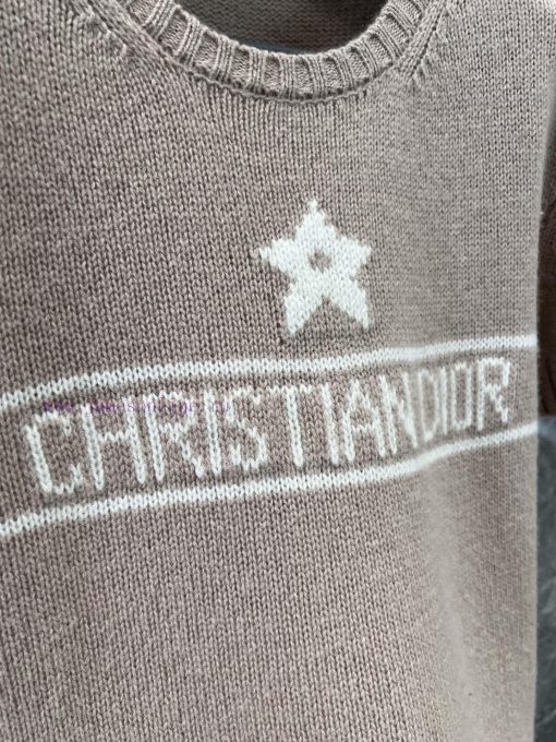 ZT60390 Dior 25Ss Spring/Summer New Lucky Star Logo Jacquard Cashmere Short Sleeve Knitted Swea ab3orf2u - Image 6