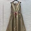 CL75888 Miu Miu 25 Spring/Summer New Collection Sleeveless Waist Dress With Zipper That Can Be tc3voatk