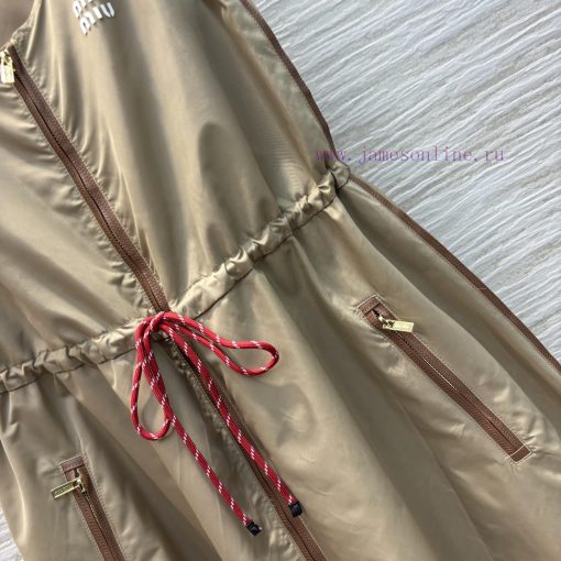 CL75888 Miu Miu 25 Spring/Summer New Collection Sleeveless Waist Dress With Zipper That Can Be tc3voatk - Image 8