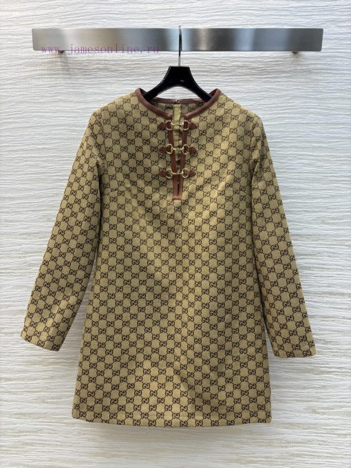 CL75899 Gucci 25 Early Spring New Collection Classic Double G Vintage Series Round Neck Decorat nb9doyws
