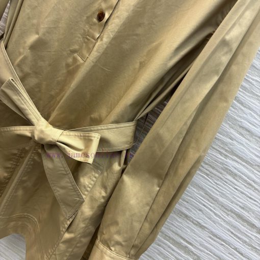 CC75897 YSLouis Vuitton 25 Spring/Summer Minimalist British Style Half Open Placket Mid Length z39p529s - Image 8