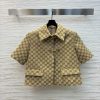 CW75903 Gucci 25 Early Spring New Collection Classic Double G Old Flower Series Polo Short Slee 6mfdw90y
