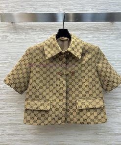 CW75903 Gucci 25 Early Spring New Collection Classic Double G Old Flower Series Polo Short Slee 6mfdw90y