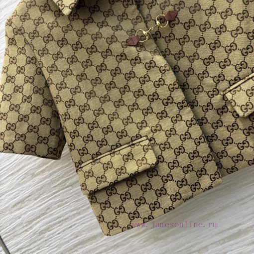 CW75903 Gucci 25 Early Spring New Collection Classic Double G Old Flower Series Polo Short Slee 6mfdw90y - Image 6