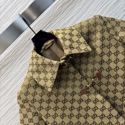 CW75903 Gucci 25 Early Spring New Collection Classic Double G Old Flower Series Polo Short Slee 6mfdw90y - Image 7