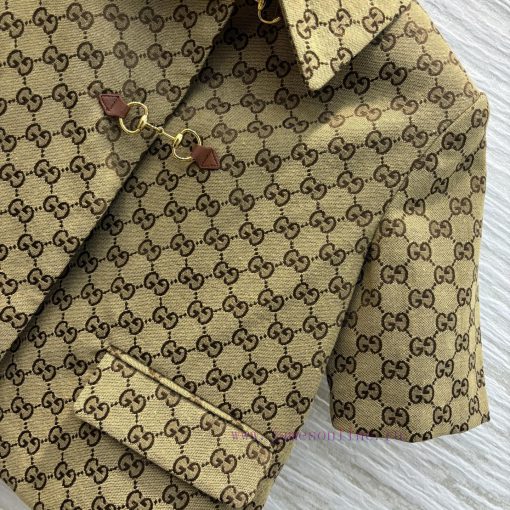 CW75903 Gucci 25 Early Spring New Collection Classic Double G Old Flower Series Polo Short Slee 6mfdw90y - Image 8