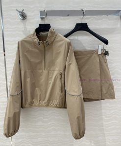 AT71317 Prada Outfit Outdoor Functional Fashionable Style Set Stand Up Collar Jacket Top With U dzcfyww9