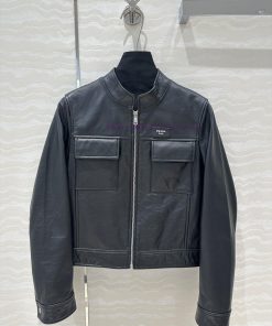 AW69268 Monica's Same Jacket Leather Jacket Imported Top Of The Line Spanish 100% Cowhide Natur h2lqyz76