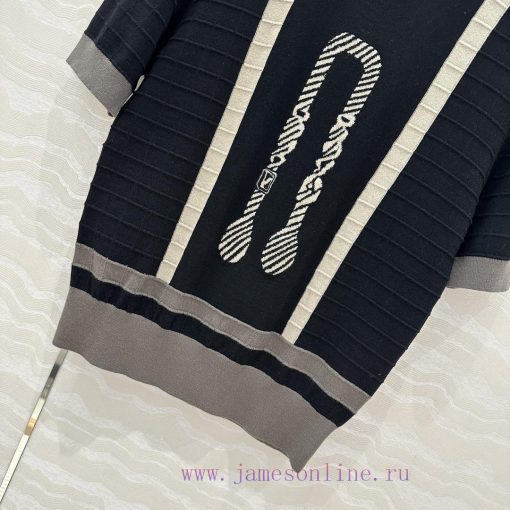 AT75093 H High Intelligence Wearing Style 25s Spring/Summer New Product Jacquard Knitted Short prniivjk - Image 7