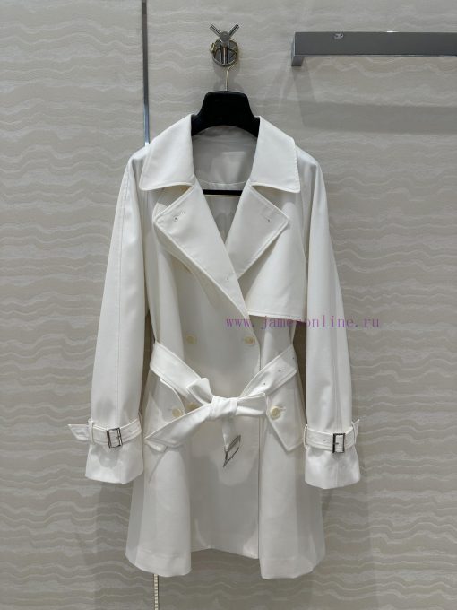 High End AW75915 Max Goddess Comes Standard With A Silhouette Trench Coat Made Of Imported Fabr zah8px8l - Image 2