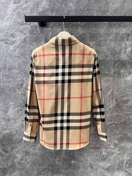 ZC60391 Burberry 25Ss Early Spring New Double Pocket Plaid Cotton Long Sleeved Shirt | This Sup qhbqkdqk - Image 3