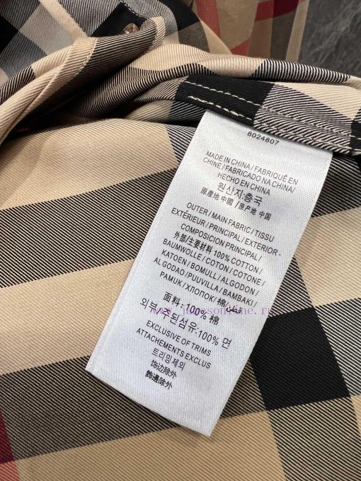 ZC60391 Burberry 25Ss Early Spring New Double Pocket Plaid Cotton Long Sleeved Shirt | This Sup qhbqkdqk - Image 10